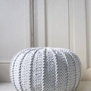 Cozy Knitted Footstool A Scandinavian Haven for Your Little One’s Room