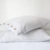 Cozy Linen Pillowcase with Coconut Buttons Elevate Your Sleep Sanctuary