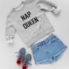 Cozy Up in Style Nap Queen Sweatshirt – The Perfect Fall Accessory for Friends