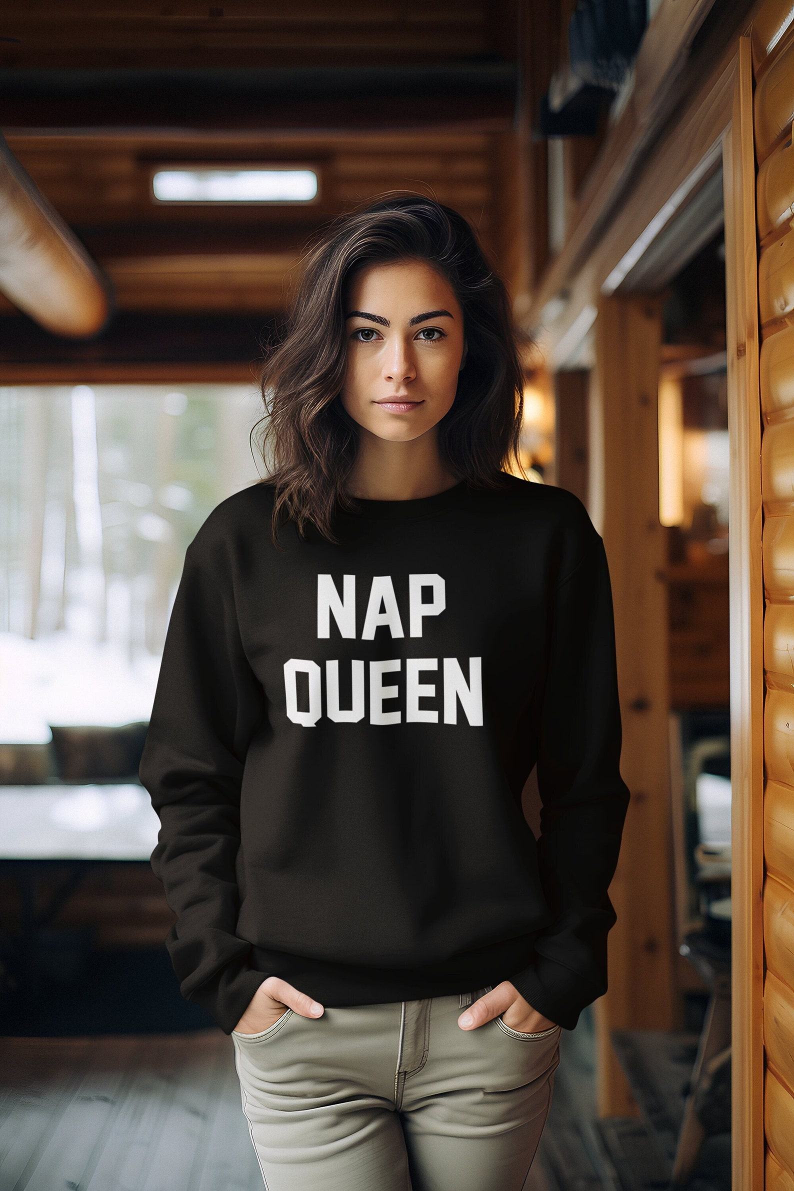 Cozy Up in Style Nap Queen Sweatshirt – The Perfect Fall Accessory for Friends - Image 2