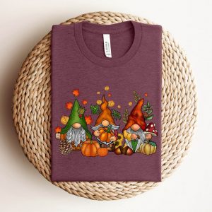Cozy Up with Our Enchanting Gnomes Fall Sweatshirt A Festive Treat for Thanksgiving and Beyond