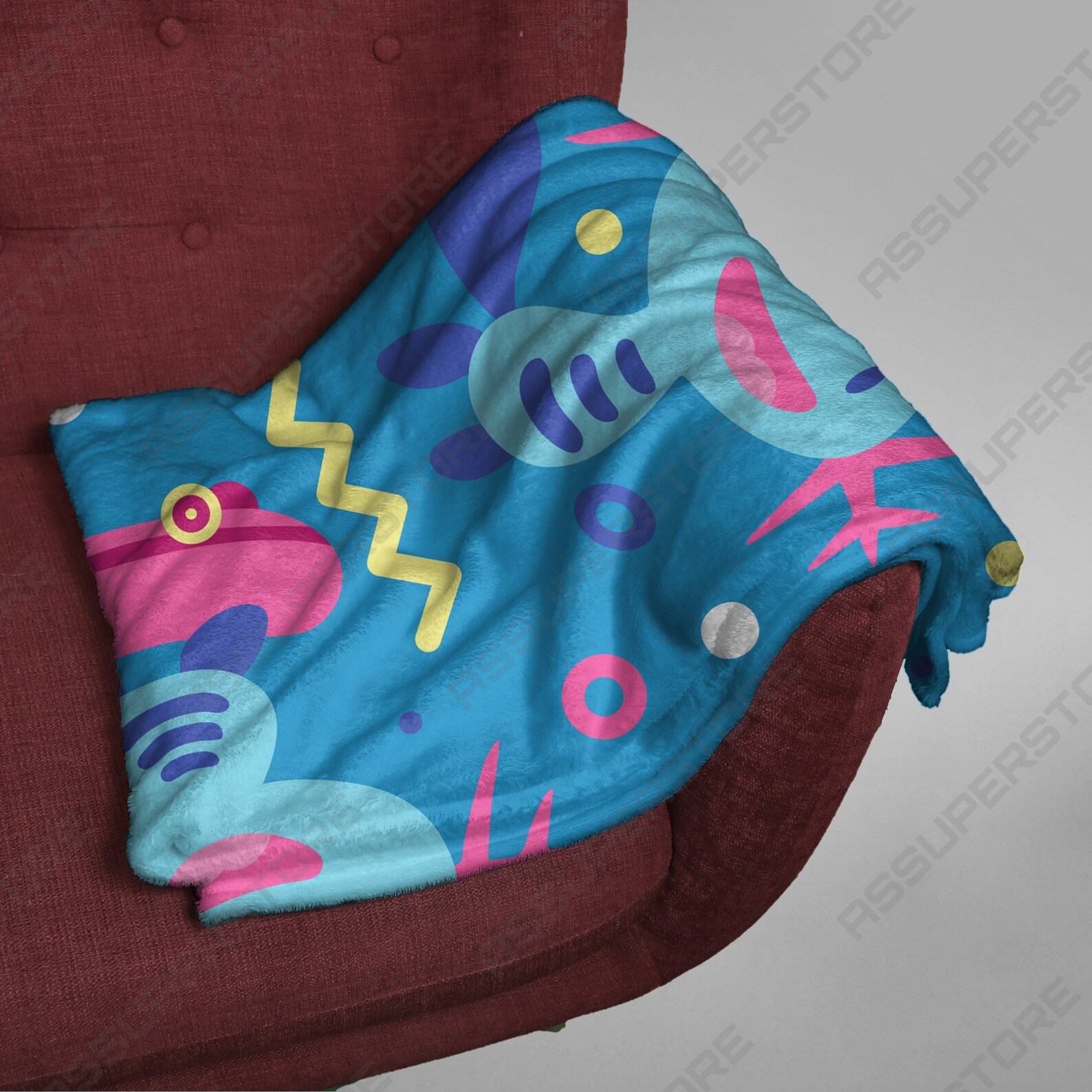 Cozy Wooper Fleece Blanket Snuggle Up with Your Favorite Pokmon