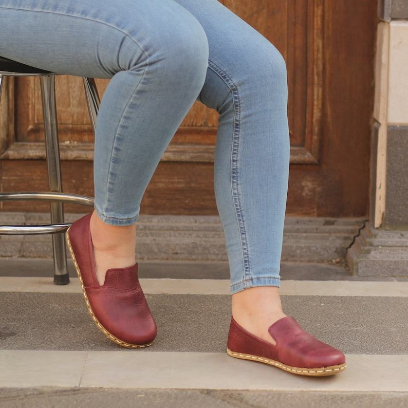 Crazy Burgundy Grounding Shoes for Women – Copper Infused Earth Runners