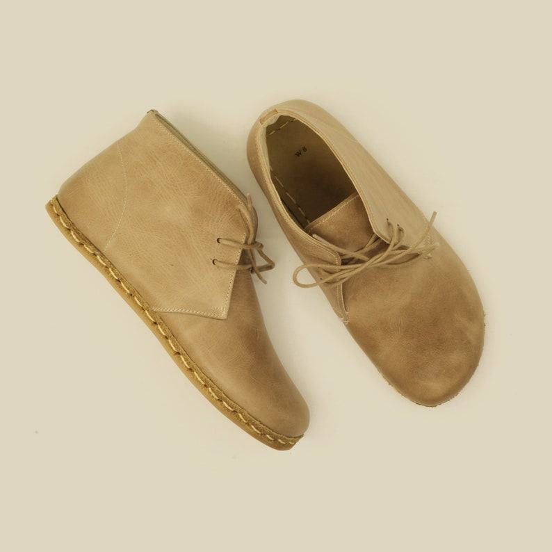 Crazy Vision Men’s Barefoot Boots  Minimalist Leather Shoes for Natural Movement