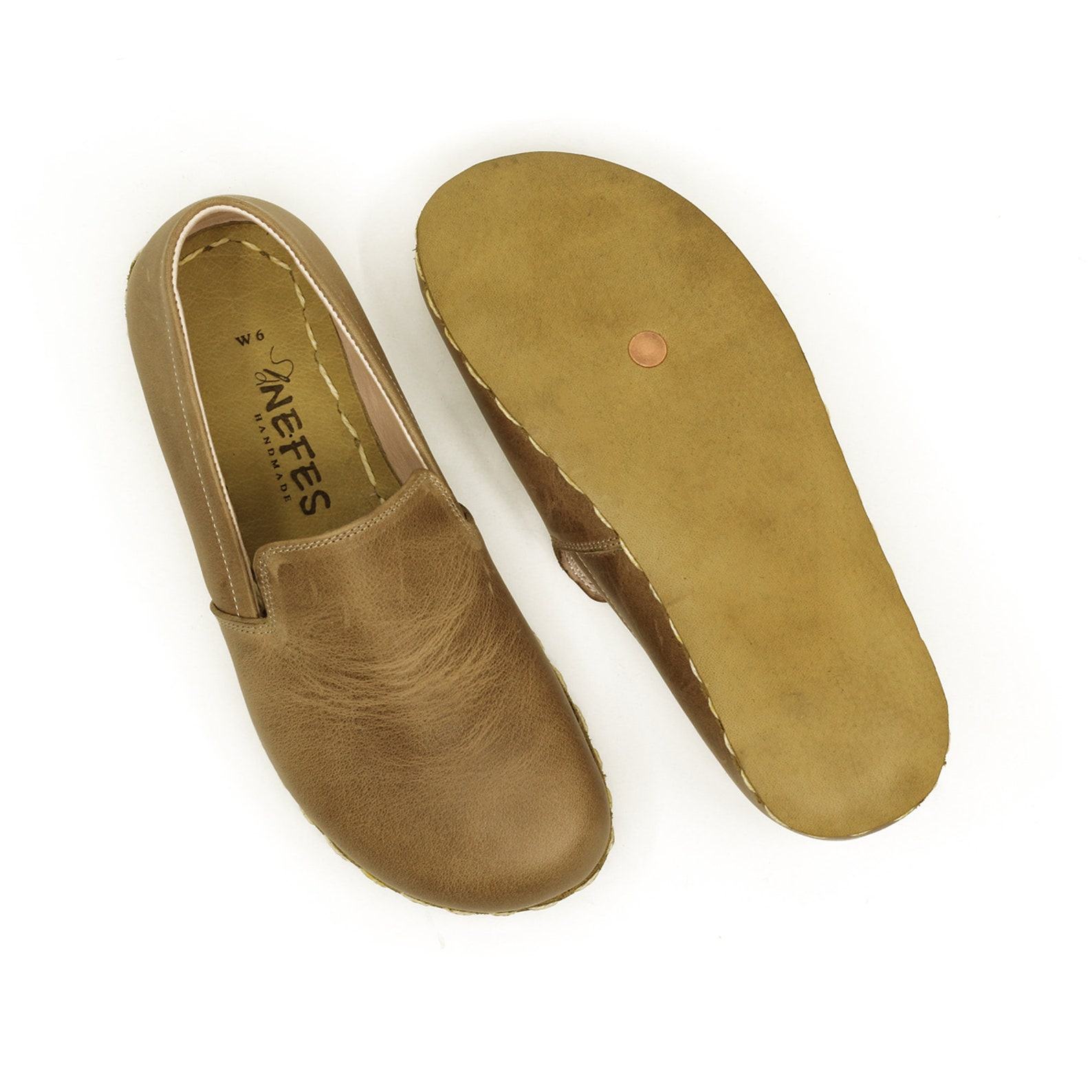 Crazy Vision Men’s Leather Barefoot Shoes  Wide Toe, Grounding Sole