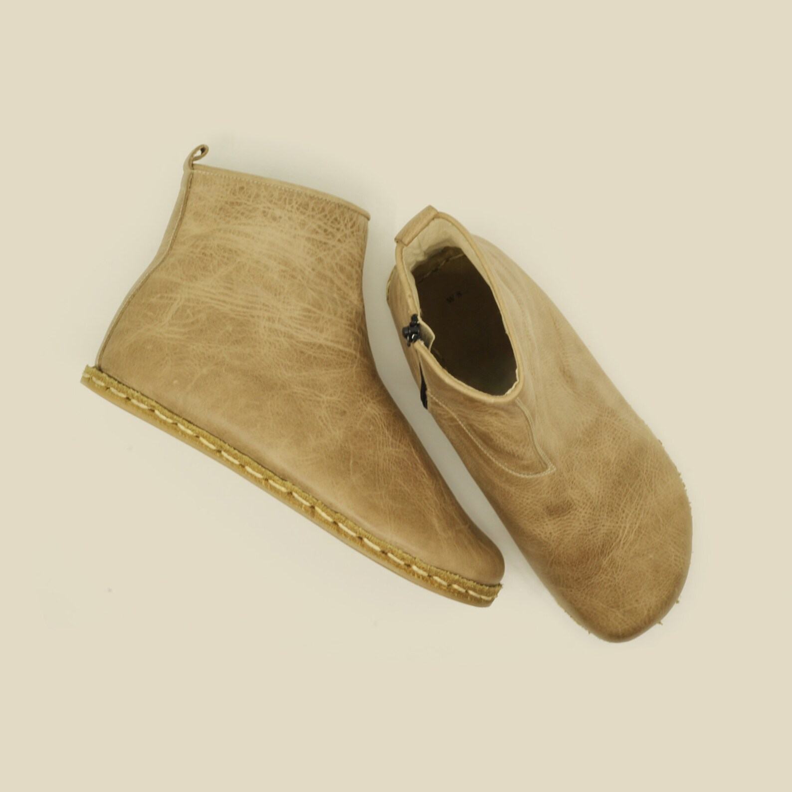 Crazy Vision Zero Drop Ankle Boots  Zipper Barefoot Freedom for Women