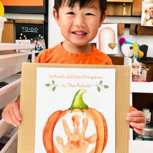 Create Spooky Memories with Our Pumpkin Handprint Art Printable A Fun Fall Activity for Preschoolers