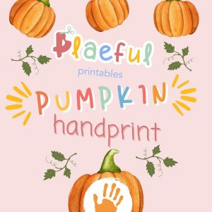 Create Spooky Memories with Our Pumpkin Handprint Art Printable A Fun Fall Activity for Preschoolers