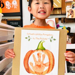 Create Spooky Memories with Our Pumpkin Handprint Art Printable A Fun Fall Activity for Preschoolers