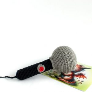 Crochet Microphone Rattle The Interesting  Item for Baby Rock Stars