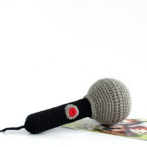 Crochet Microphone Rattle The Interesting  Item for Baby Rock Stars