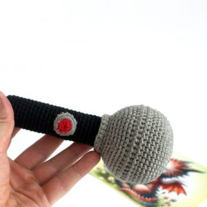 Crochet Microphone Rattle The Interesting  Item for Baby Rock Stars