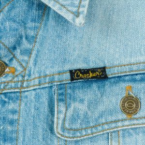 Crocker Jeans 90’s Vintage Men’s Denim Jacket Relive the Y2K Era with this Light Blue Trucker Coat