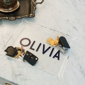 Crystal-Clear Acrylic Tray Elevate Your Home Decor with Modern Elegance