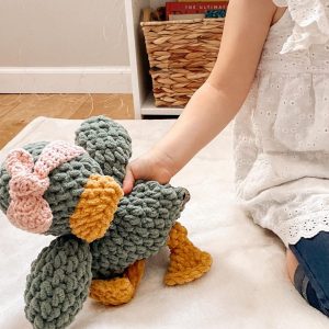 Cuddle Up with Our Enchanting Duck Lovey A Custom Crochet Snuggler for Your Little One