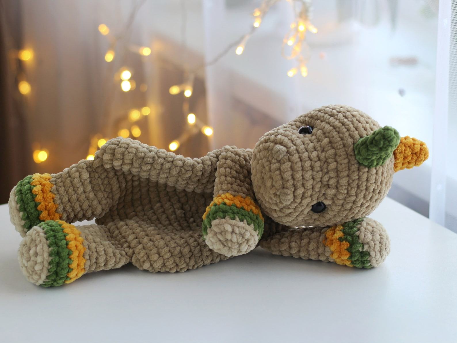 Cuddle Up with Prehistoric Charm Crochet Dinosaur Comforter and Lovey Pattern - Image 3