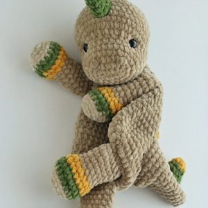 Cuddle Up with Prehistoric Charm Crochet Dinosaur Comforter and Lovey Pattern