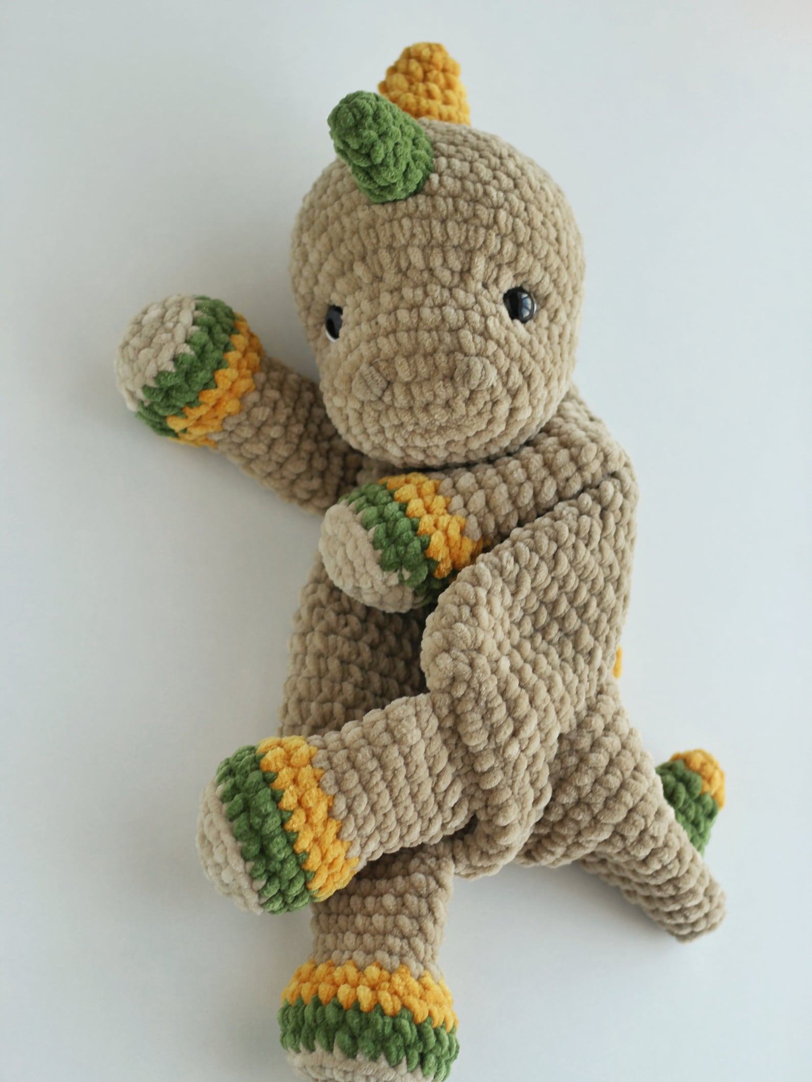 Cuddle Up with Prehistoric Charm Crochet Dinosaur Comforter and Lovey Pattern - Image 6