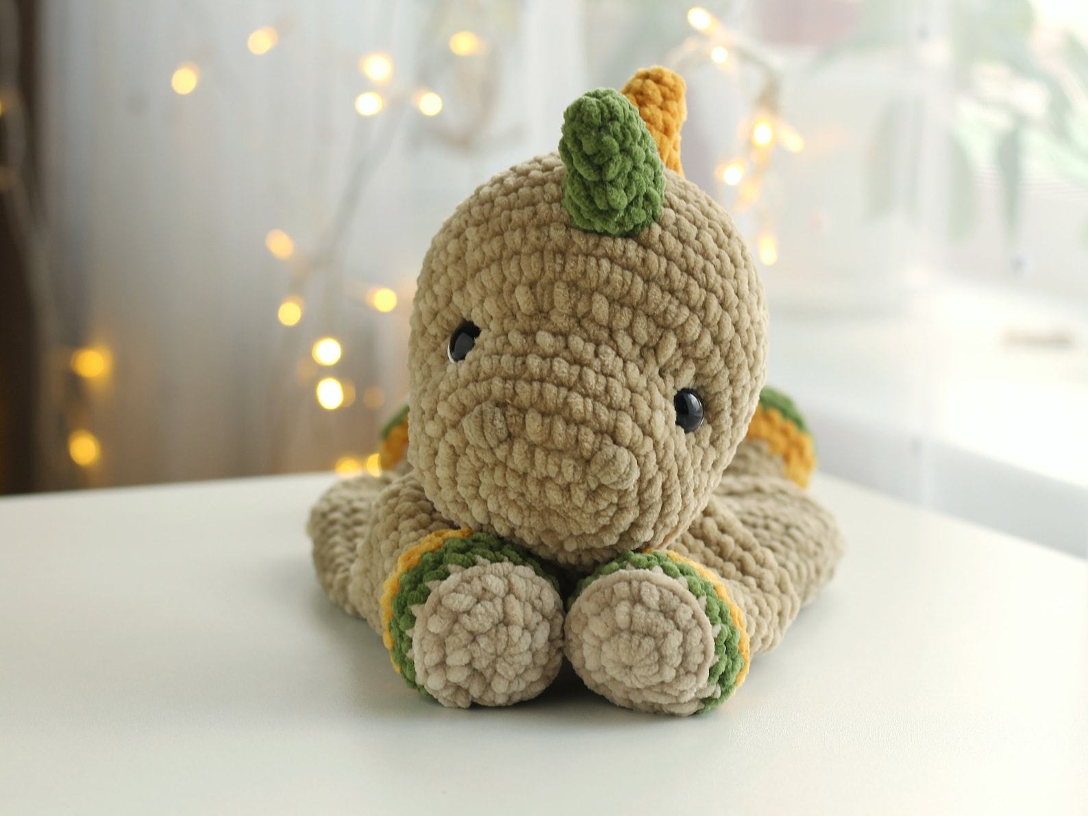 Cuddle Up with Prehistoric Charm Crochet Dinosaur Comforter and Lovey Pattern - Image 4