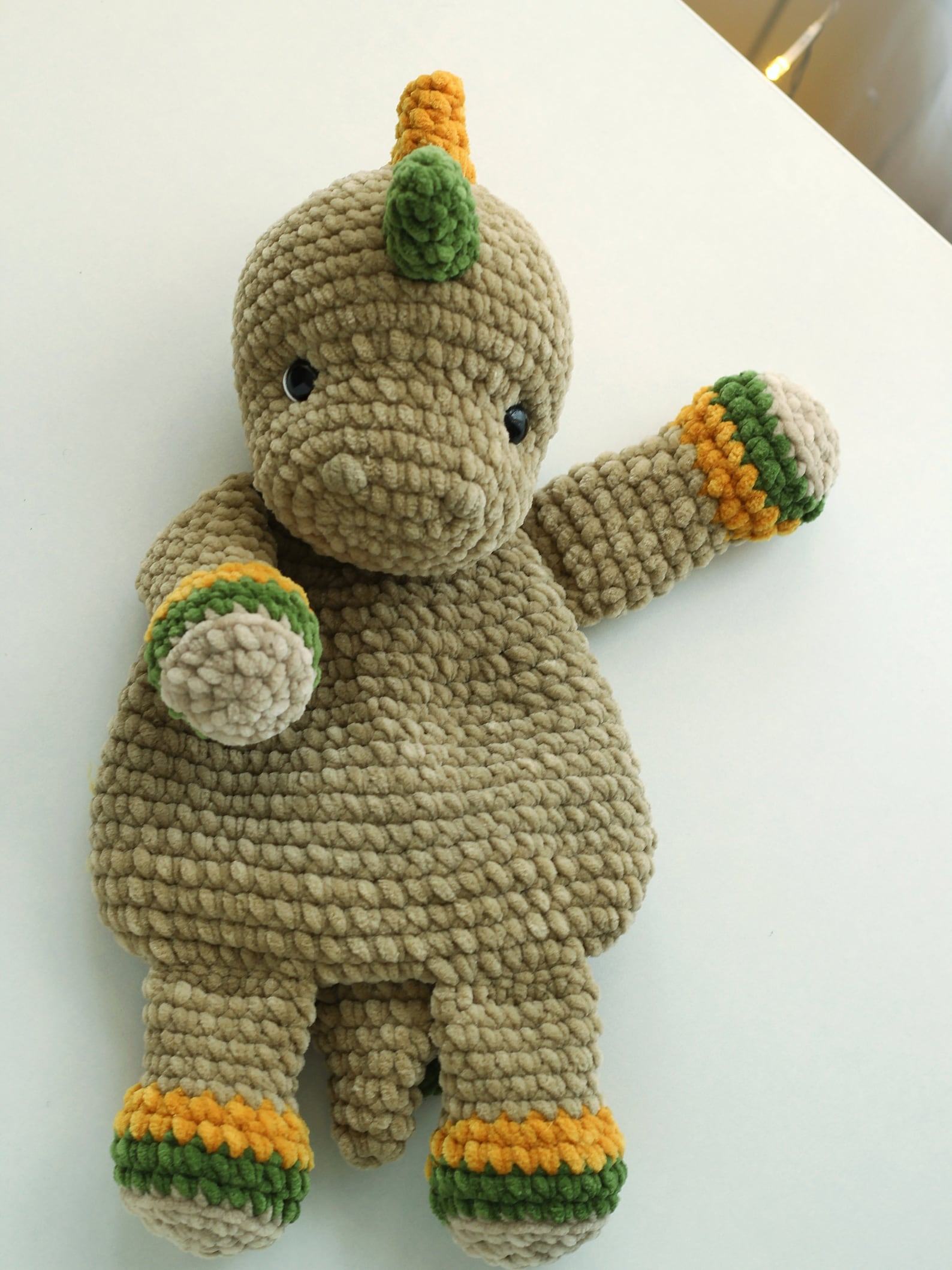 Cuddle Up with Prehistoric Charm Crochet Dinosaur Comforter and Lovey Pattern - Image 5