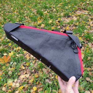 Custom Bikepacking Frame Bag – Triangle Bike Bag with Zipper – Cycling Travel Gear