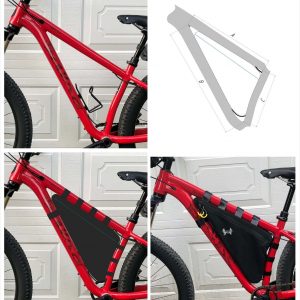Custom Bikepacking Frame Bag – Triangle Bike Bag with Zipper – Cycling Travel Gear