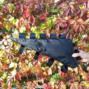 Custom Bikepacking Frame Bag – Triangle Bike Bag with Zipper – Cycling Travel Gear