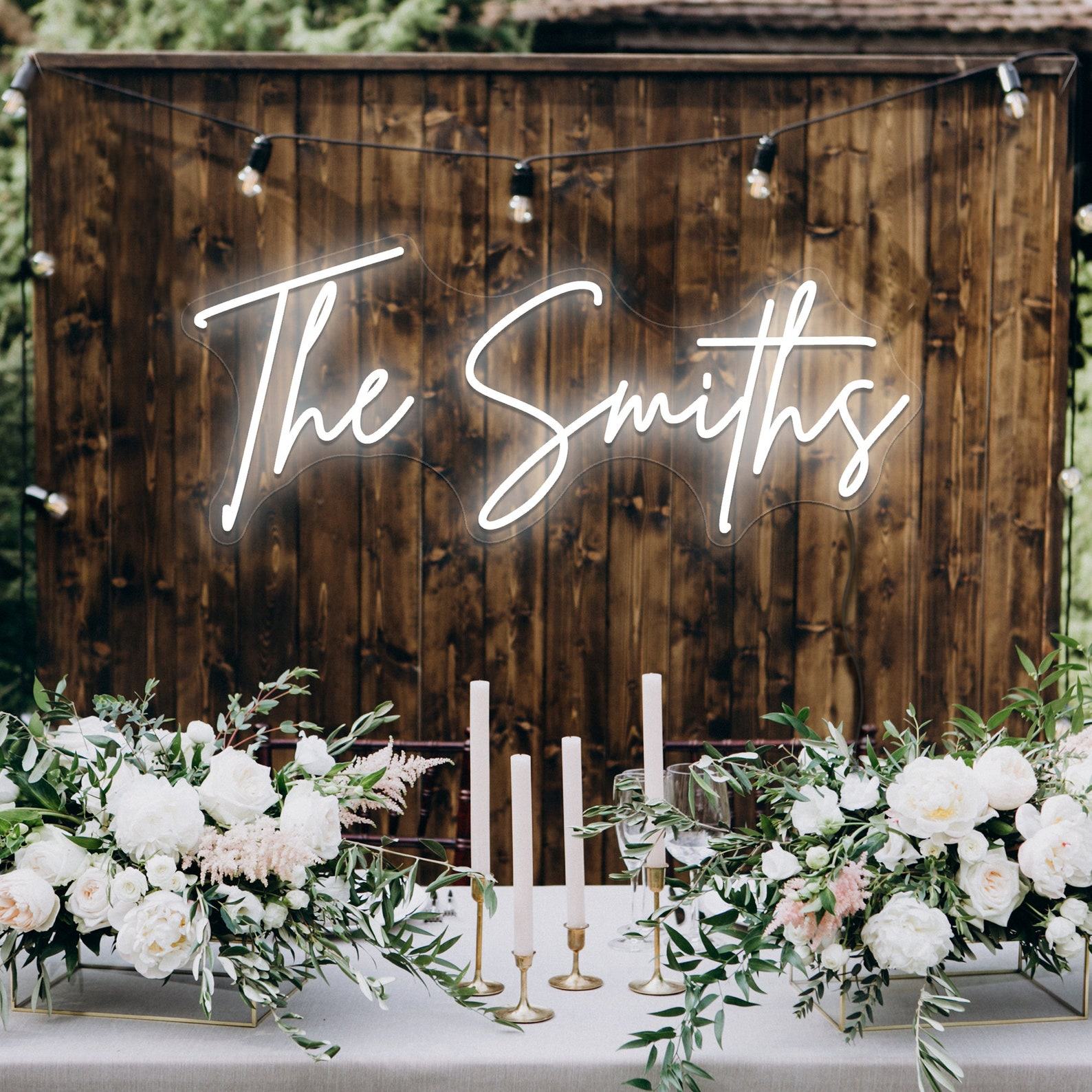 Custom Wedding Neon Sign Illuminate Your Special Day with Personalized Neon Decor