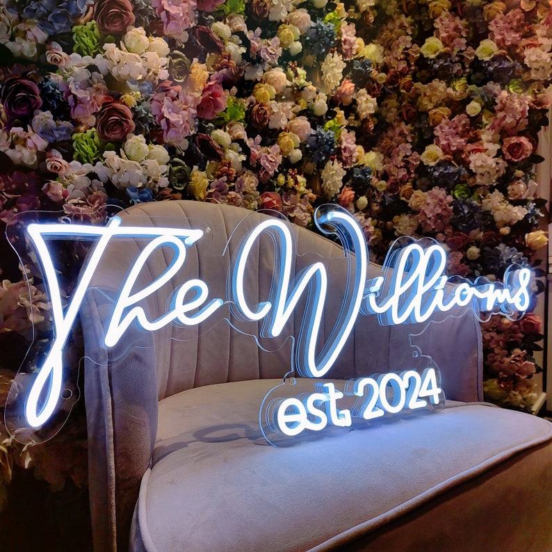 Custom Wedding Neon Sign Illuminate Your Special Day with Personalized Neon Decor