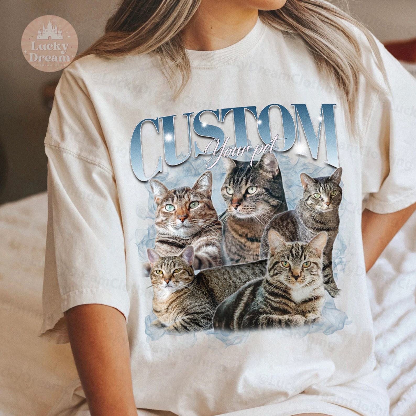 Customizable Bootleg Rap Pet Shirt Immortalize Your Furry Friend in Vintage Style
