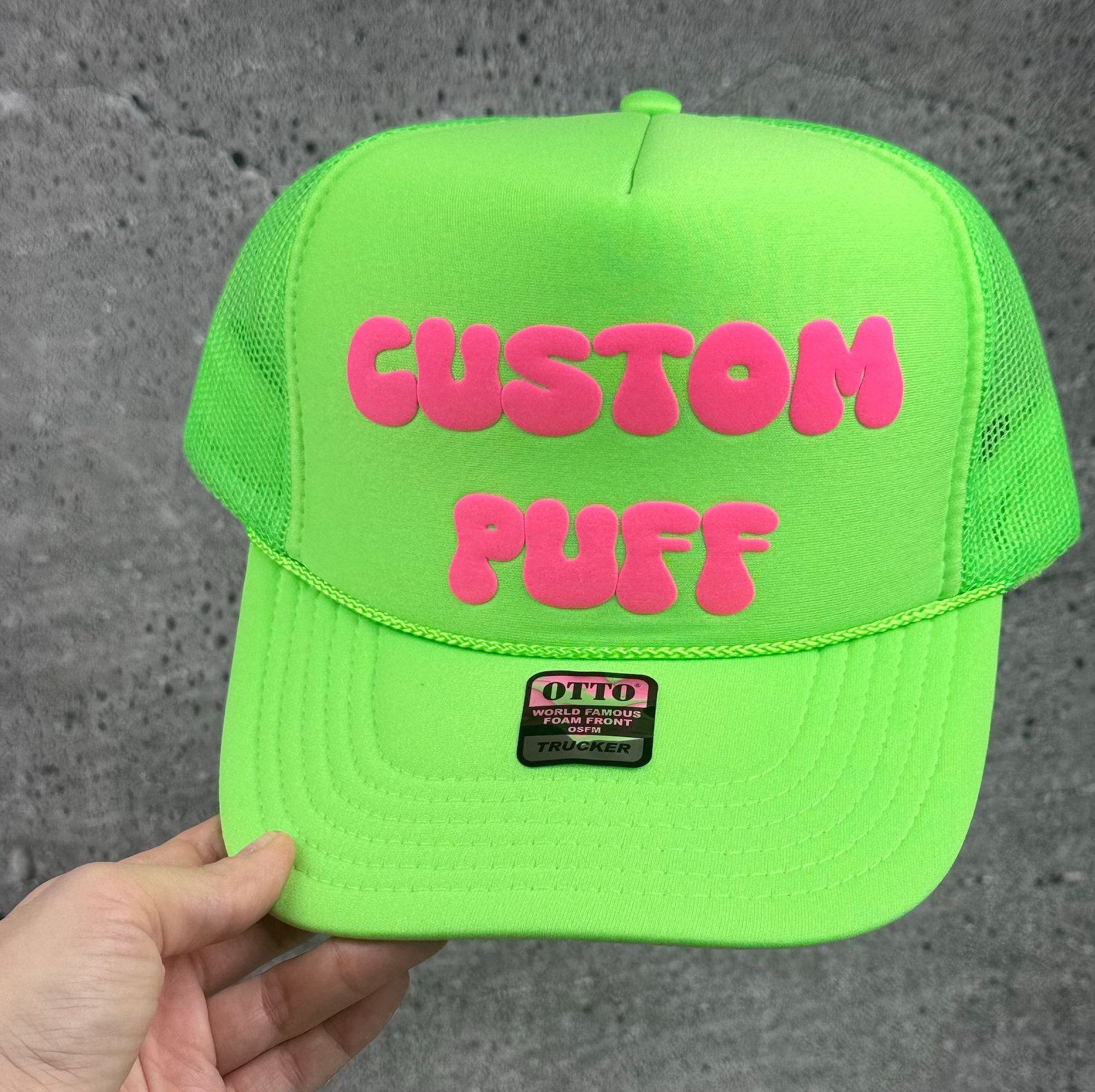 Customizable Headwear Design Your Own Puff Print, Foam, Mesh Trucker, High Crown, and Metallic Hats