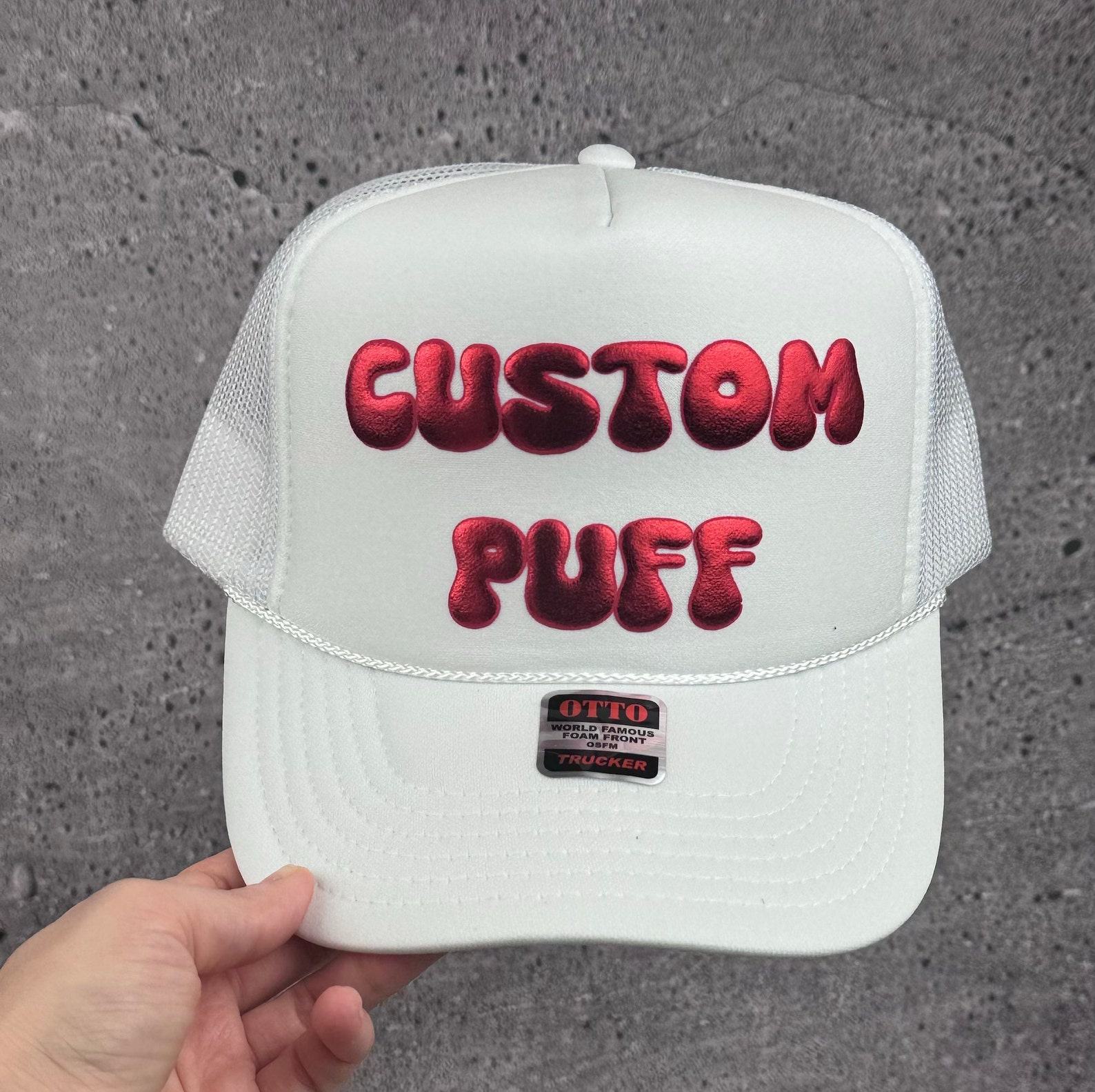 Customizable Headwear Design Your Own Puff Print, Foam, Mesh Trucker, High Crown, and Metallic Hats