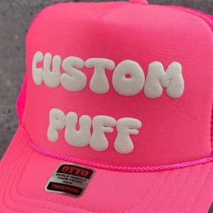 Customizable Headwear Design Your Own Puff Print, Foam, Mesh Trucker, High Crown, and Metallic Hats