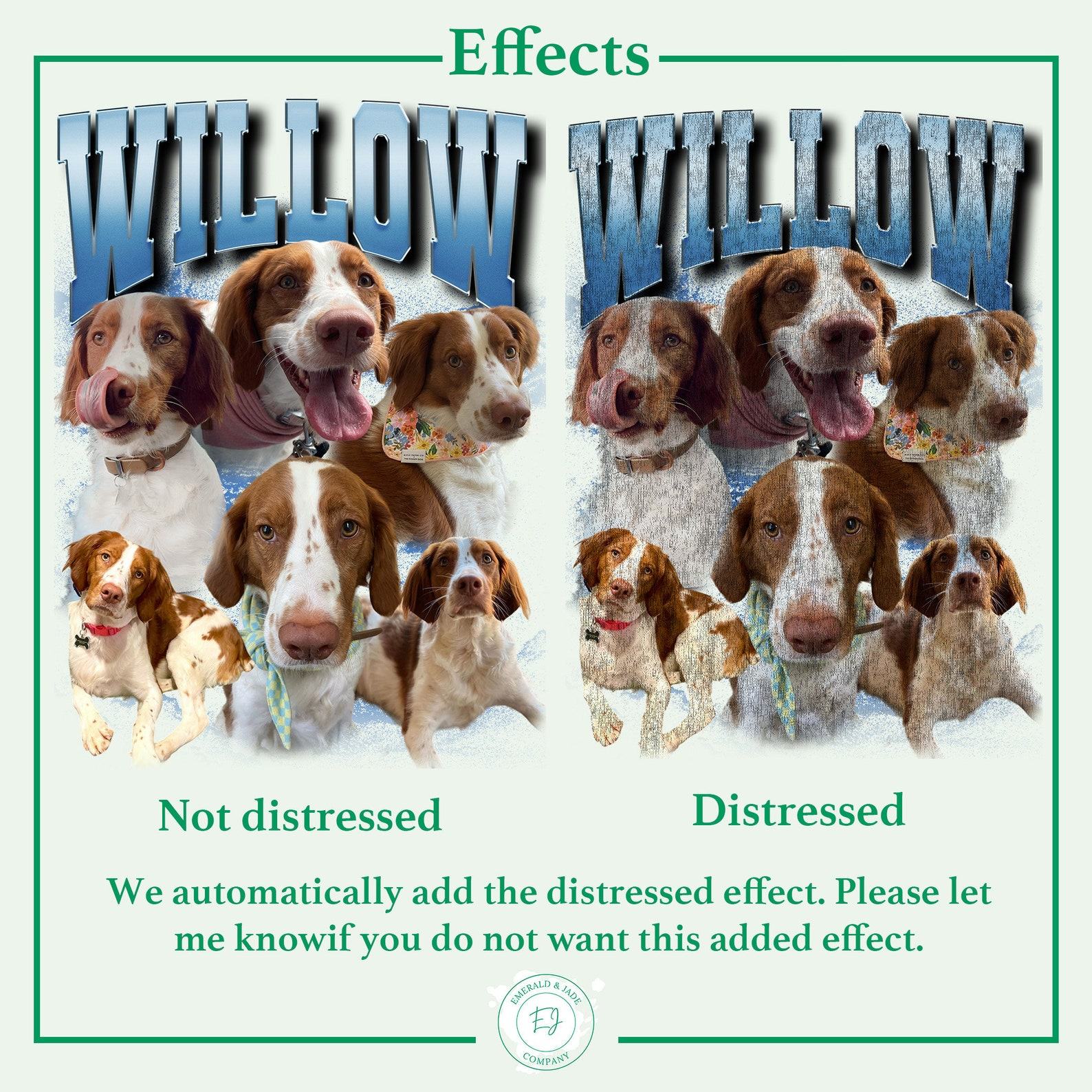 Customizable Retro Collage Pet Shirt Unleash Your Furry Friend’s Vintage Style - Image 5