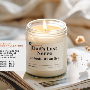 Dad’s Last Nerve The Ultimate Father’s Day Candle for the Dad Who’s Always on the Edge