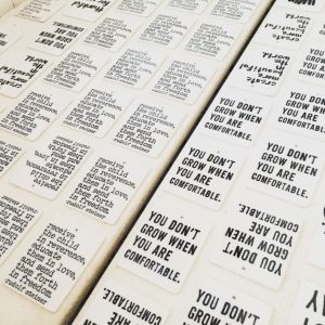 Daily Inspiration Ram Dass Ceramic Wall Tag – Screen Printed Ceramics for Mindfulness and Motivation