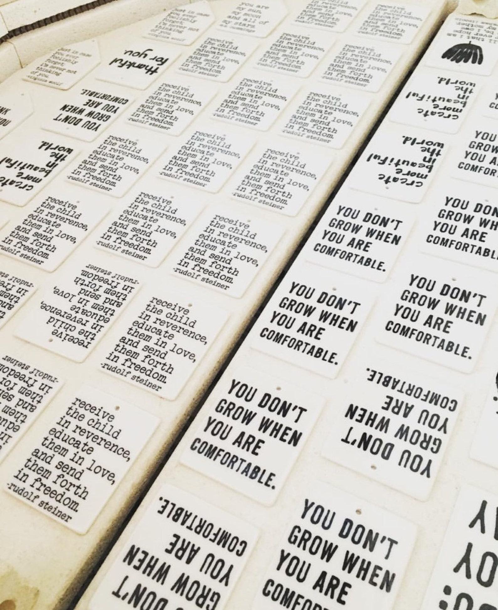 Daily Inspiration Ram Dass Ceramic Wall Tag – Screen Printed Ceramics for Mindfulness and Motivation - Image 4