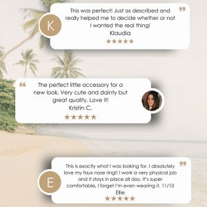 Dainty Faux Nose Ring No Piercing Needed, Sterling Silver, Rose Gold, 22g/20g