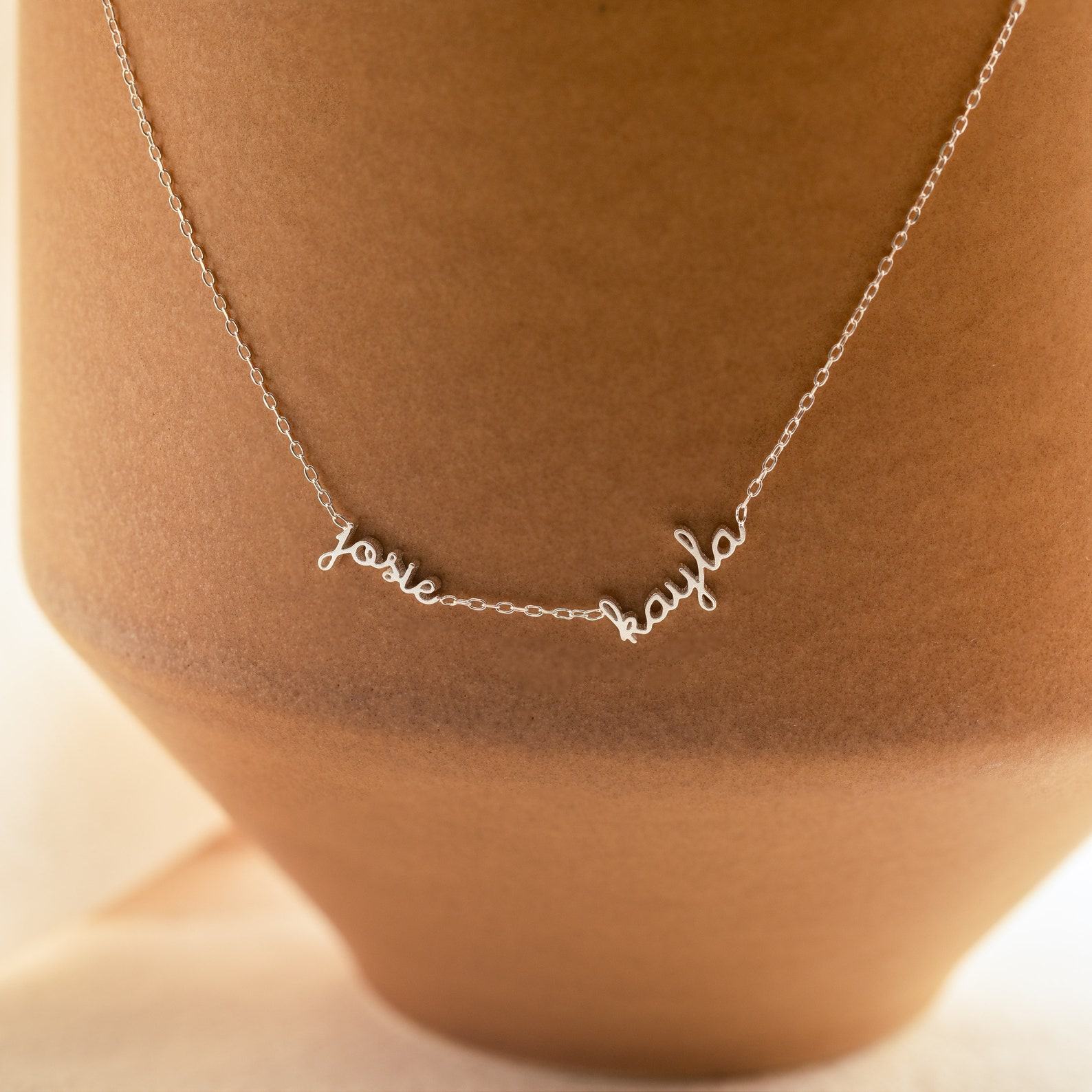 Dainty Name Necklace Personalized Family Keepsake for Cherished Memories
