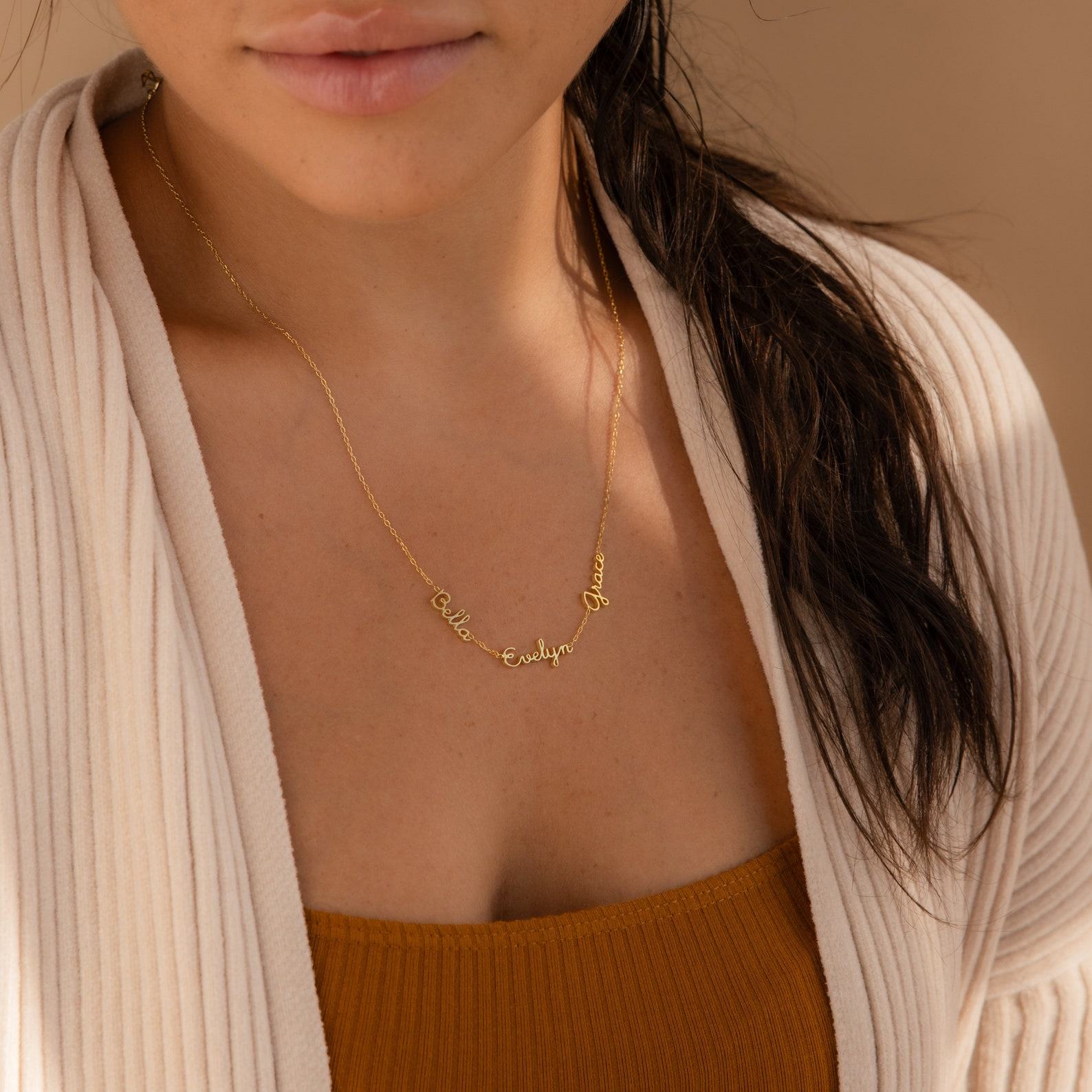 Dainty Name Necklace Personalized Family Keepsake for Cherished Memories