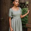 DAISY The Epitome of Effortless Elegance – Linen Midi Dress for Women