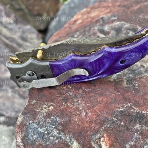Damascus Pocket Knife The Ultimate Groomsmen, EDC, and Corporate Item
