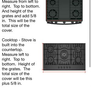 Dark Gray Farmhouse Stove Cover – Noodle Board – Cutting Board Tray – Gas & Electric Stove Top Protector