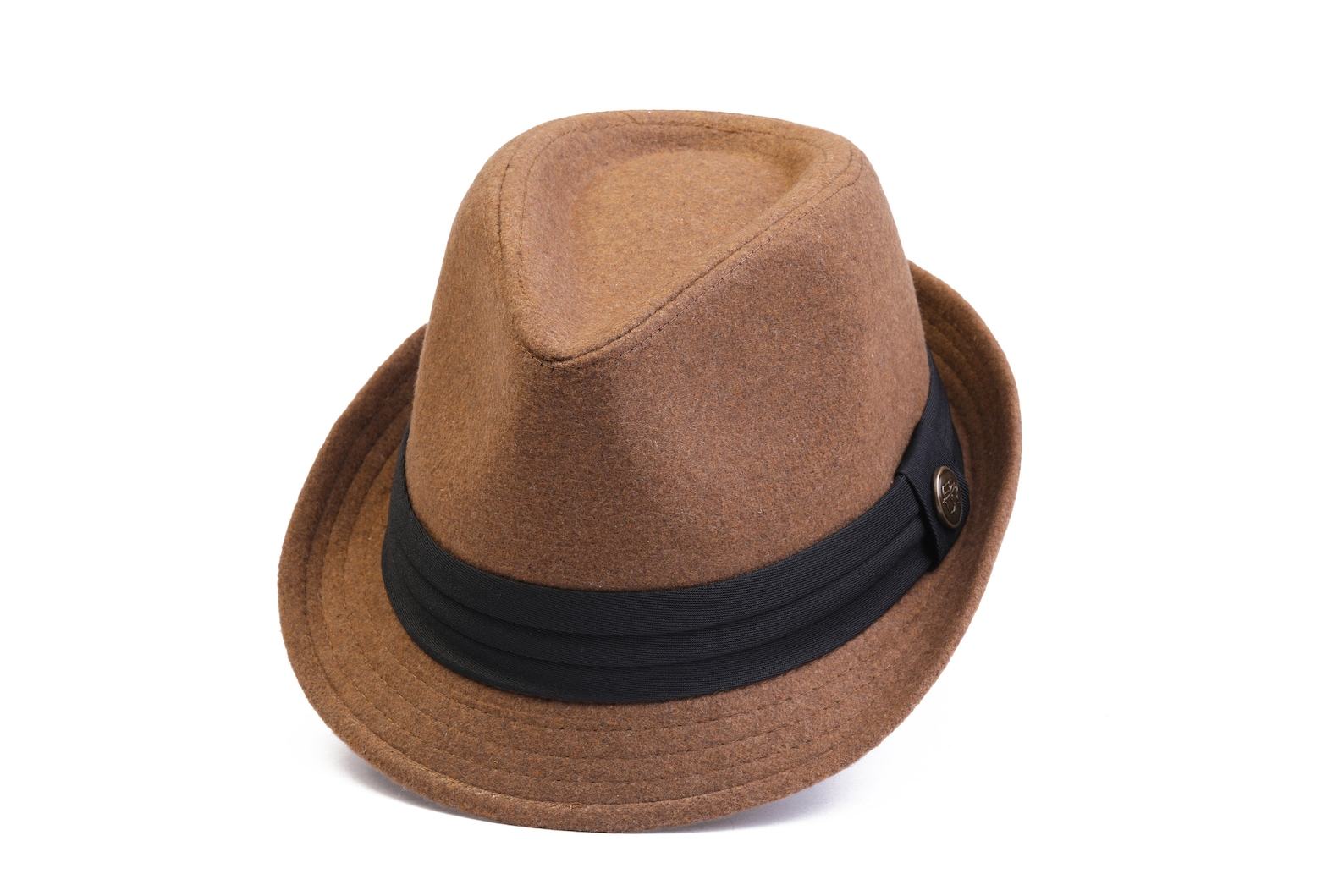Dark Gray Tweed Fedora A Timeless Winter Essential for Men - Image 6