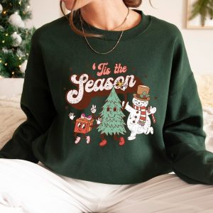 Deck the Halls with Festive Cheer Tis the Season Christmas T-shirt