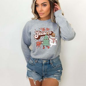 Deck the Halls with Festive Cheer Tis the Season Christmas T-shirt