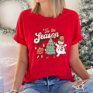 Deck the Halls with Festive Cheer Tis the Season Christmas T-shirt