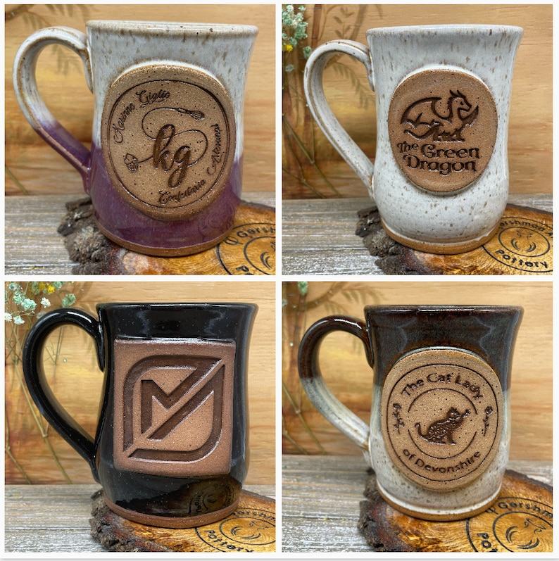 Design Your Own Personalized Red Stoneware Mug Create a Unique Masterpiece
