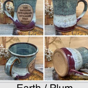 Design Your Own Personalized Red Stoneware Mug Create a Unique Masterpiece