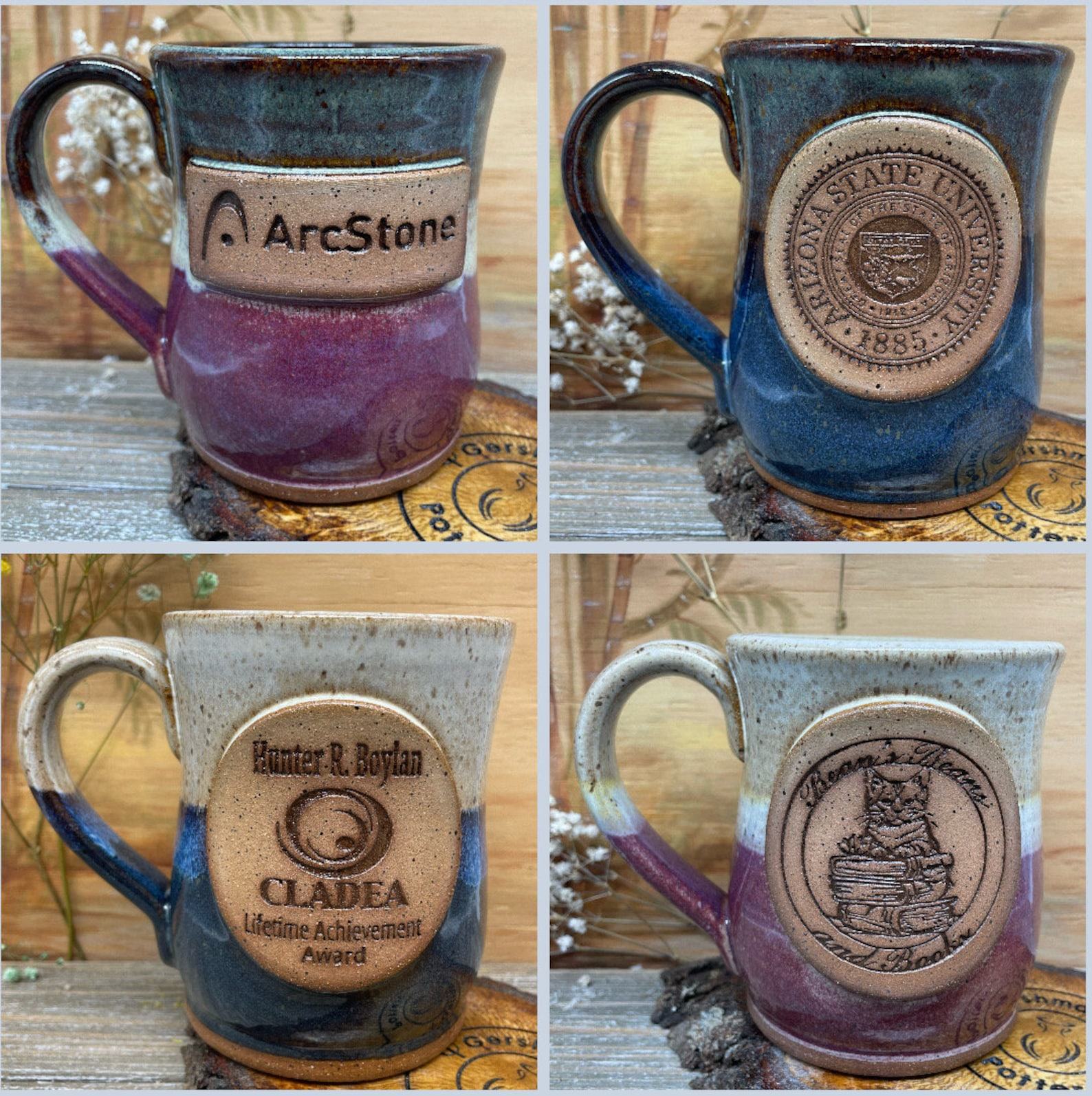 Design Your Own Personalized Red Stoneware Mug Create a Unique Masterpiece